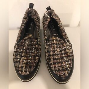 NEW! Ron White Sha-Nell Tweed Slip-On Sneakers Loafer Flats Size EU 39